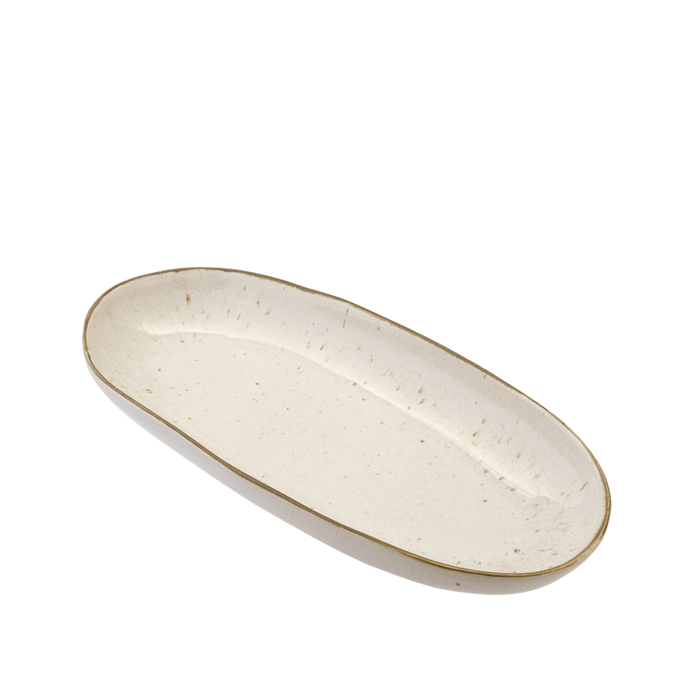 travessa oval 34 cm creme Breezy