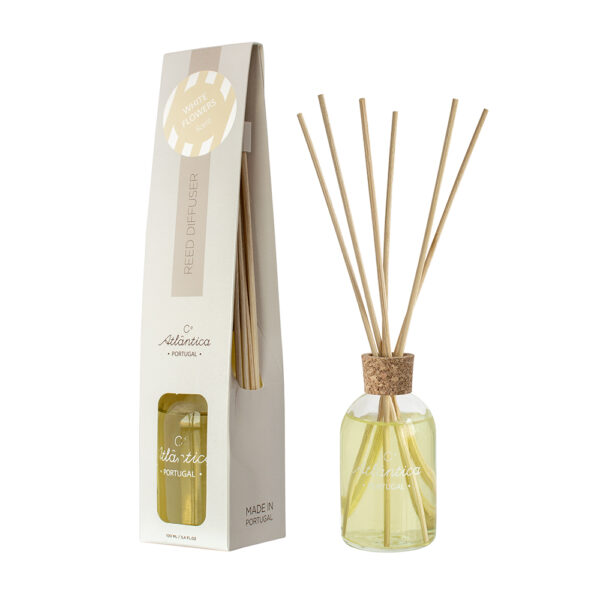Conjunto 6 Fragrâncias Lar "Primavera" 7 ambientador mikado flores brancas 100 ml Areia