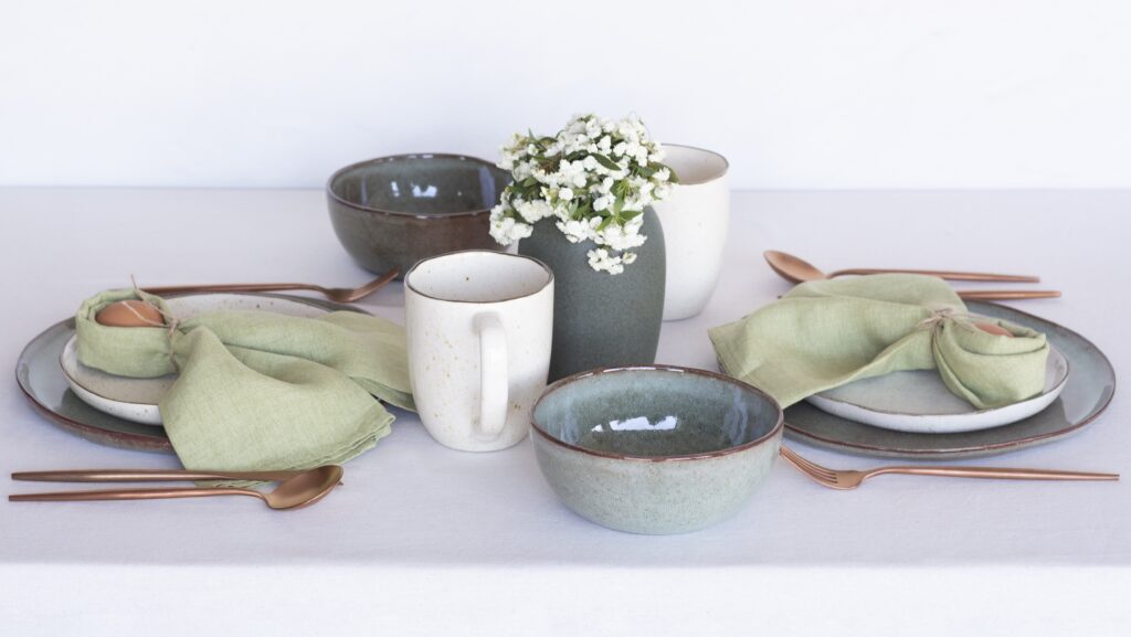 breezy easter green latte dinnerware stoneware 3